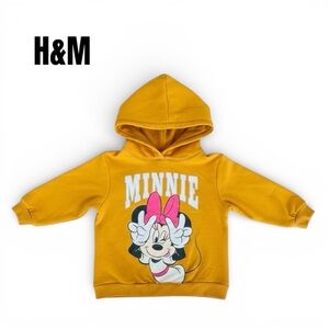 086 Disney Minnie Mouse Yellow Hoodie Size 2T